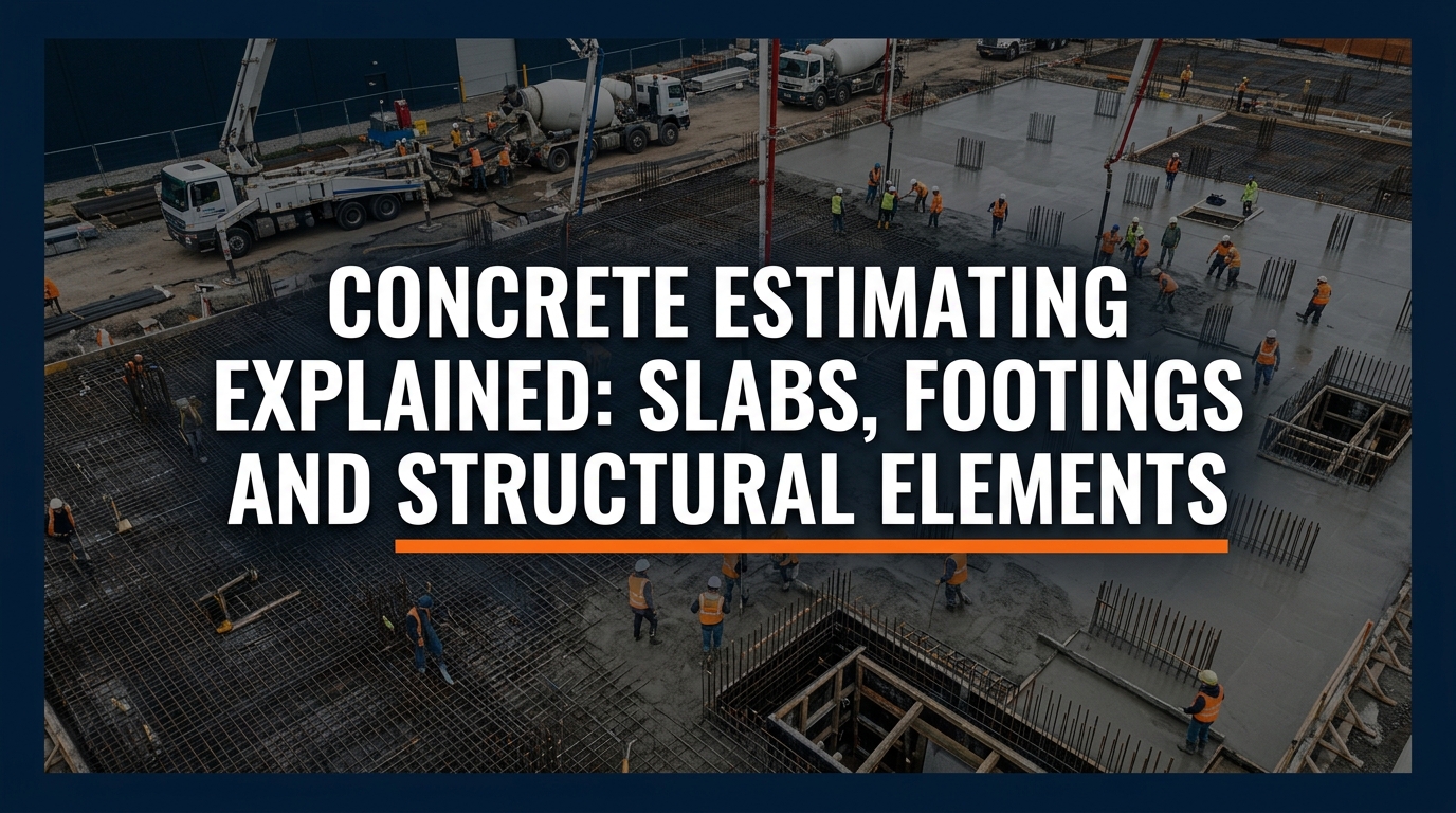 Concrete Estimating Explained: How Estimators Calculate Slabs, Footings and Structural Elements