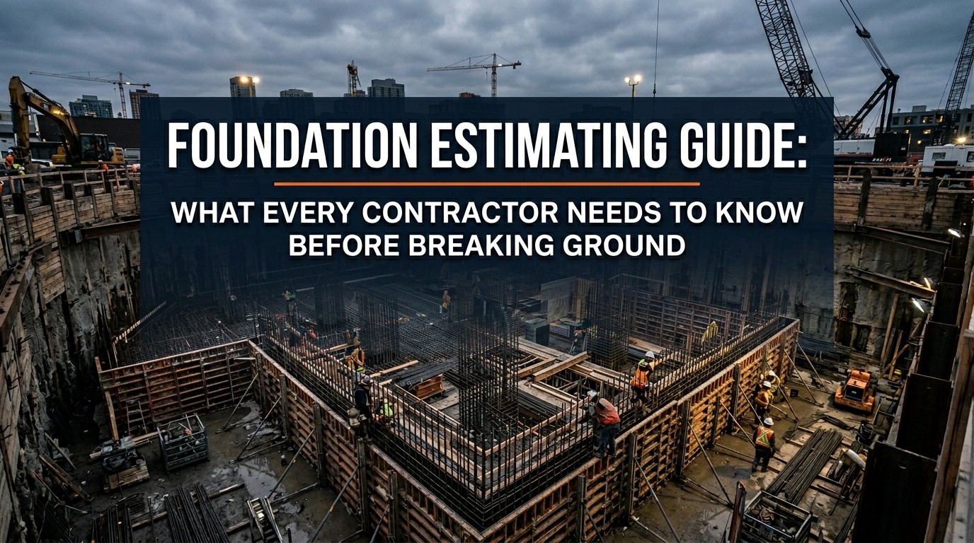 Foundation Estimating Guide: What Every Contractor Needs to Know Before Breaking Ground