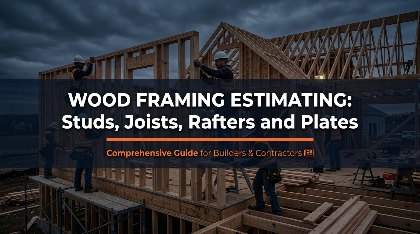 Wood Framing Estimating: How to Count Every Stud, Joist, Rafter and Plate Before You Bid