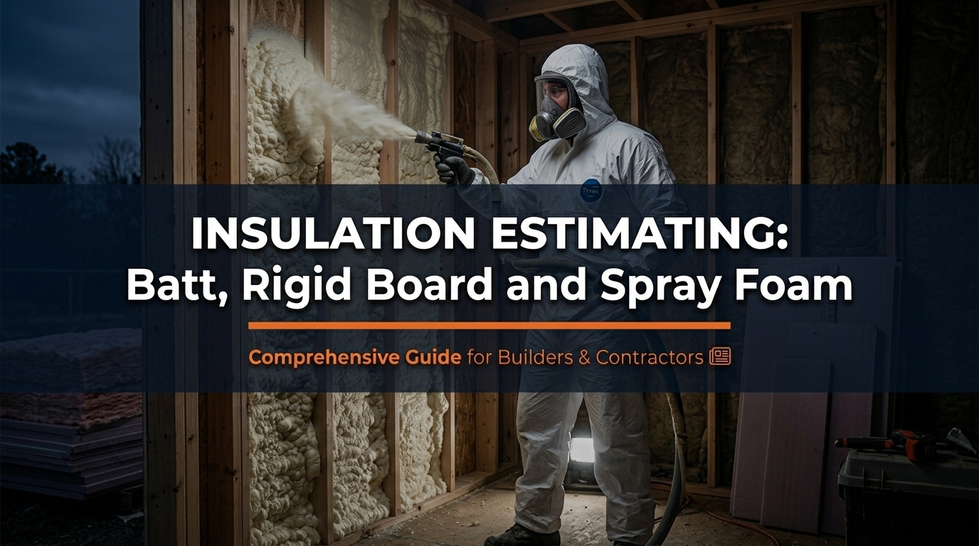 Insulation Estimating: How to Calculate Batt, Rigid Board and Spray Foam Quantities