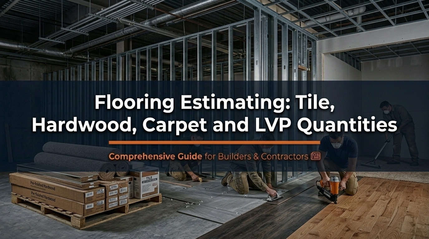 Flooring Estimating Guide: Tile, Hardwood, Carpet and LVP