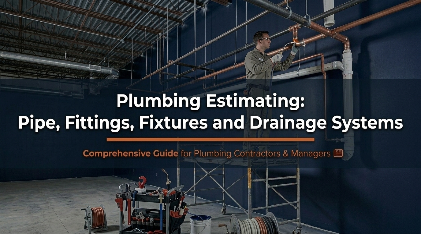 Plumbing Estimating Guide: Pipe, Fittings, Fixtures and Drainage