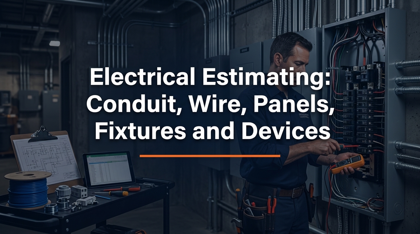 Electrical Estimating Guide: Conduit, Wire, Panels and Devices