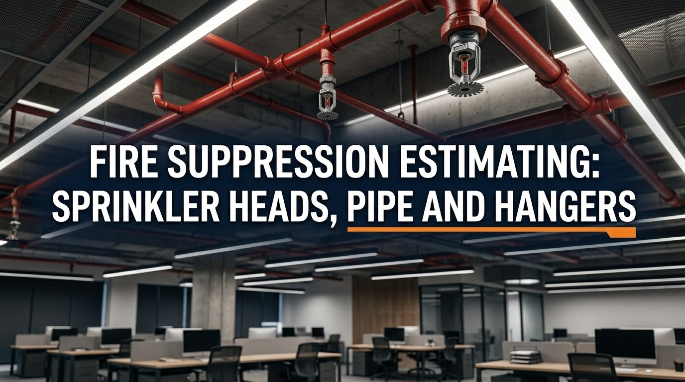 Fire Suppression Estimating: How to Takeoff Sprinkler Heads, Pipe and Hangers