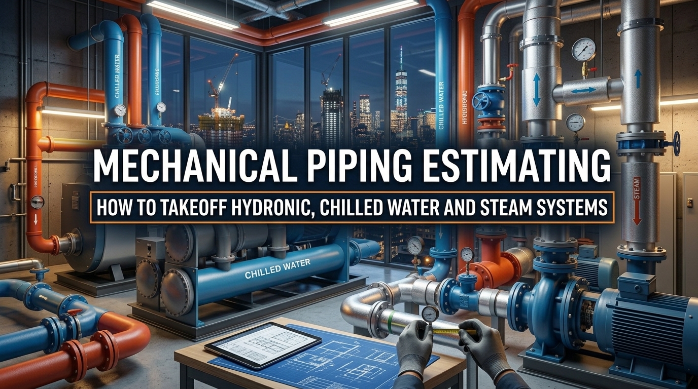 Mechanical Piping Estimating: How to Takeoff Hydronic, Chilled Water and Steam Systems