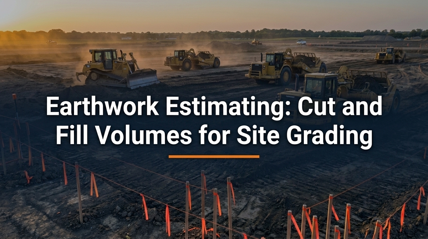 Earthwork Estimating: How to Calculate Cut and Fill Volumes for Site Grading Projects