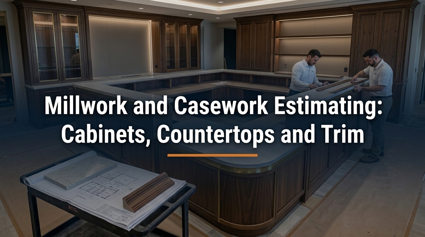 Millwork and Casework Estimating: How to Takeoff Cabinets, Countertops and Trim