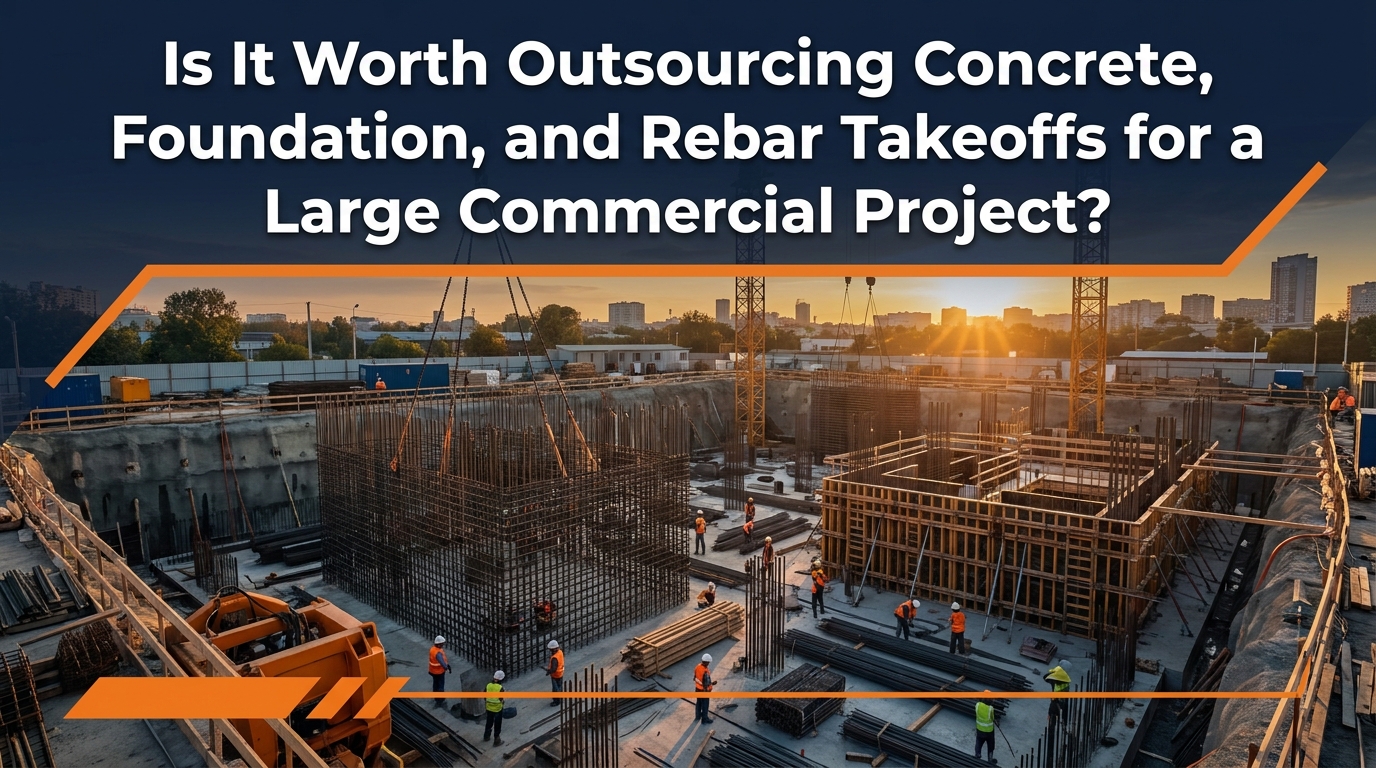Is It Worth Outsourcing Concrete, Foundation, and Rebar Takeoffs for a Large Commercial Project?
