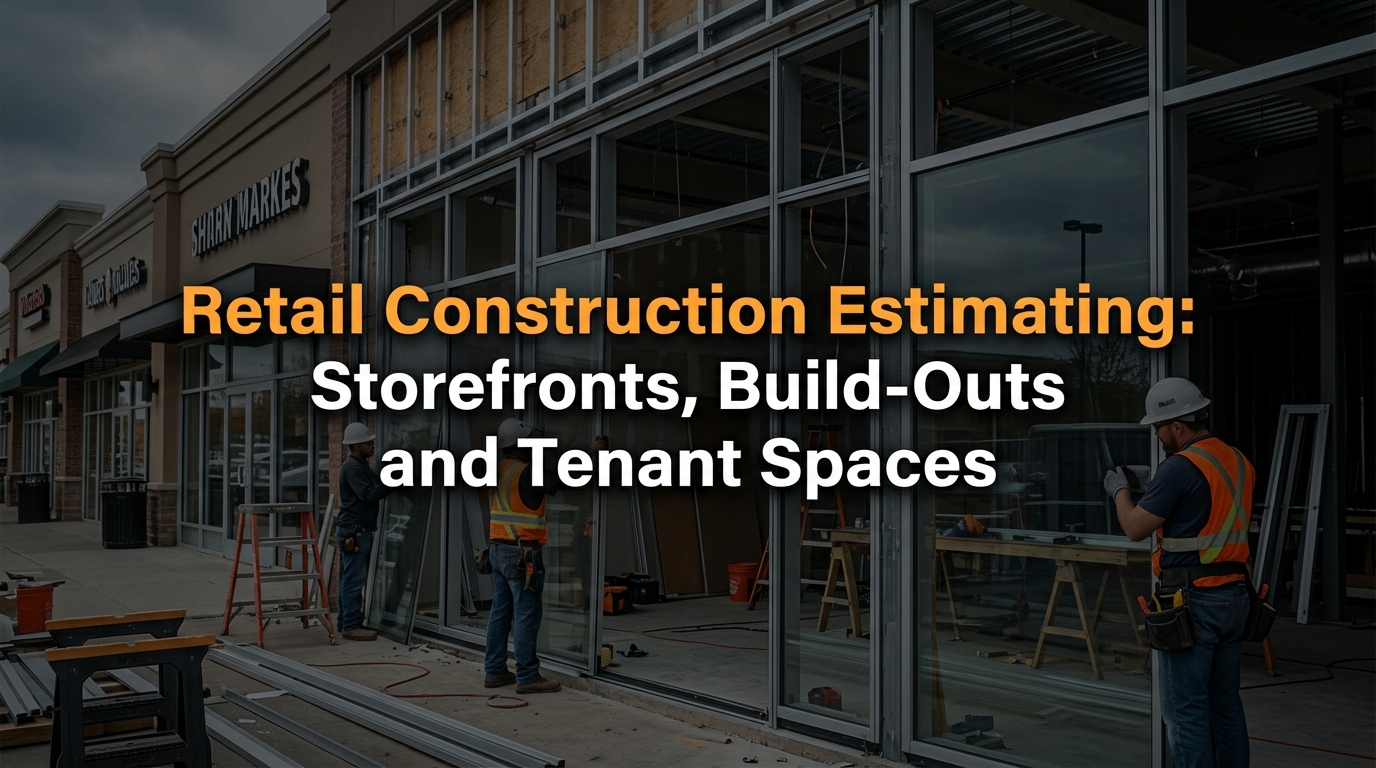 Retail Construction Estimating: Storefronts, Build-Outs and Center Tenant Spaces