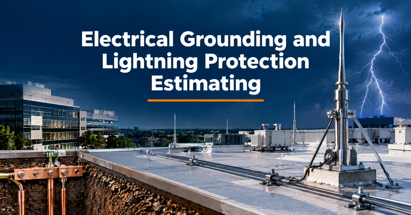Electrical Grounding and Lightning Protection Estimating for Commercial Buildings