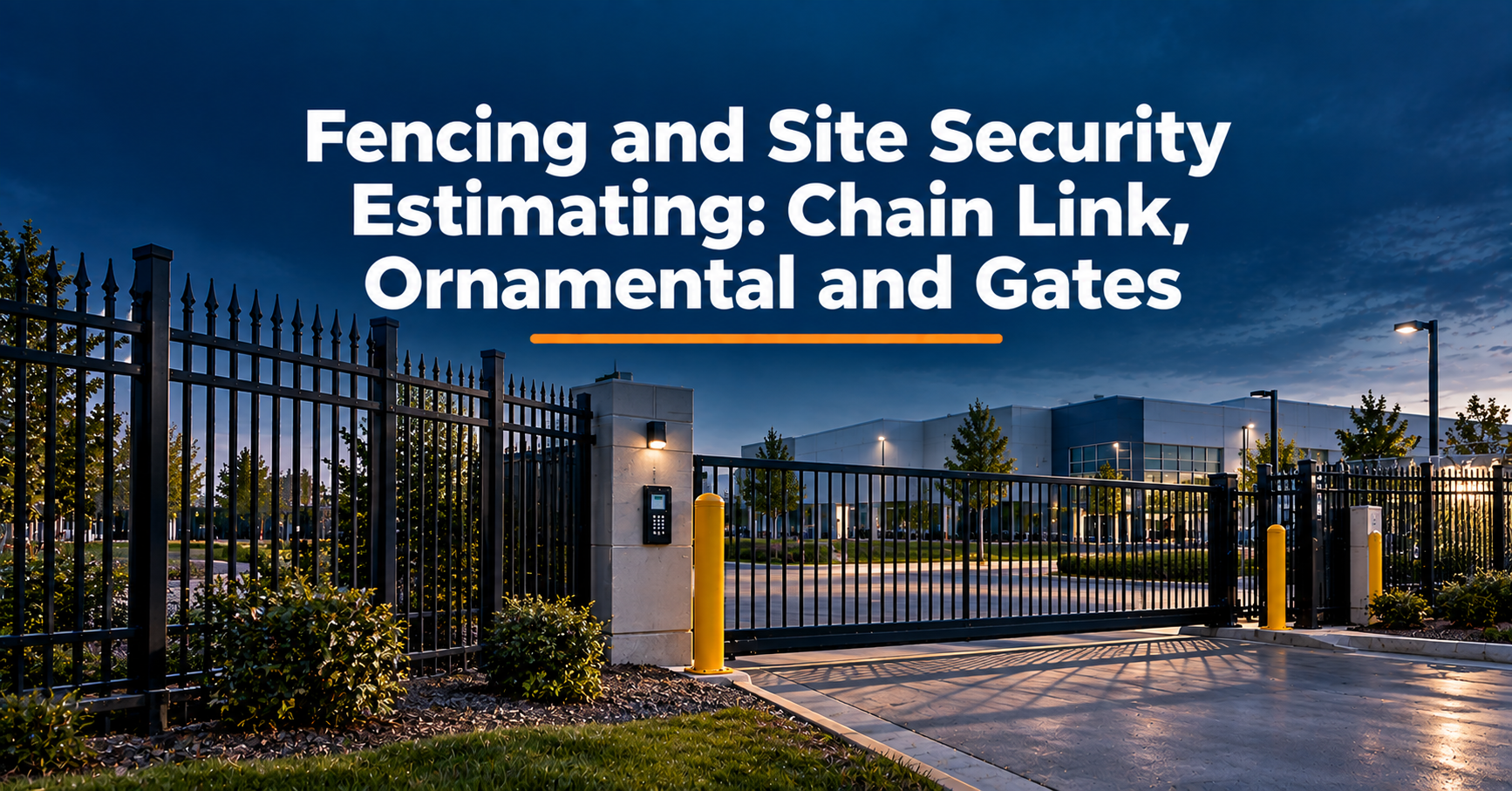Fencing and Site Security Estimating: Chain Link, Ornamental, Gates and Perimeter Systems