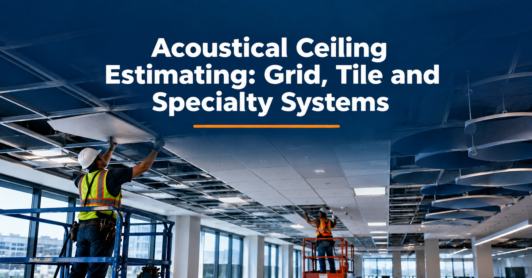 Acoustical Ceiling Estimating Grid, Tile, Clouds and Specialty Ceiling Systems