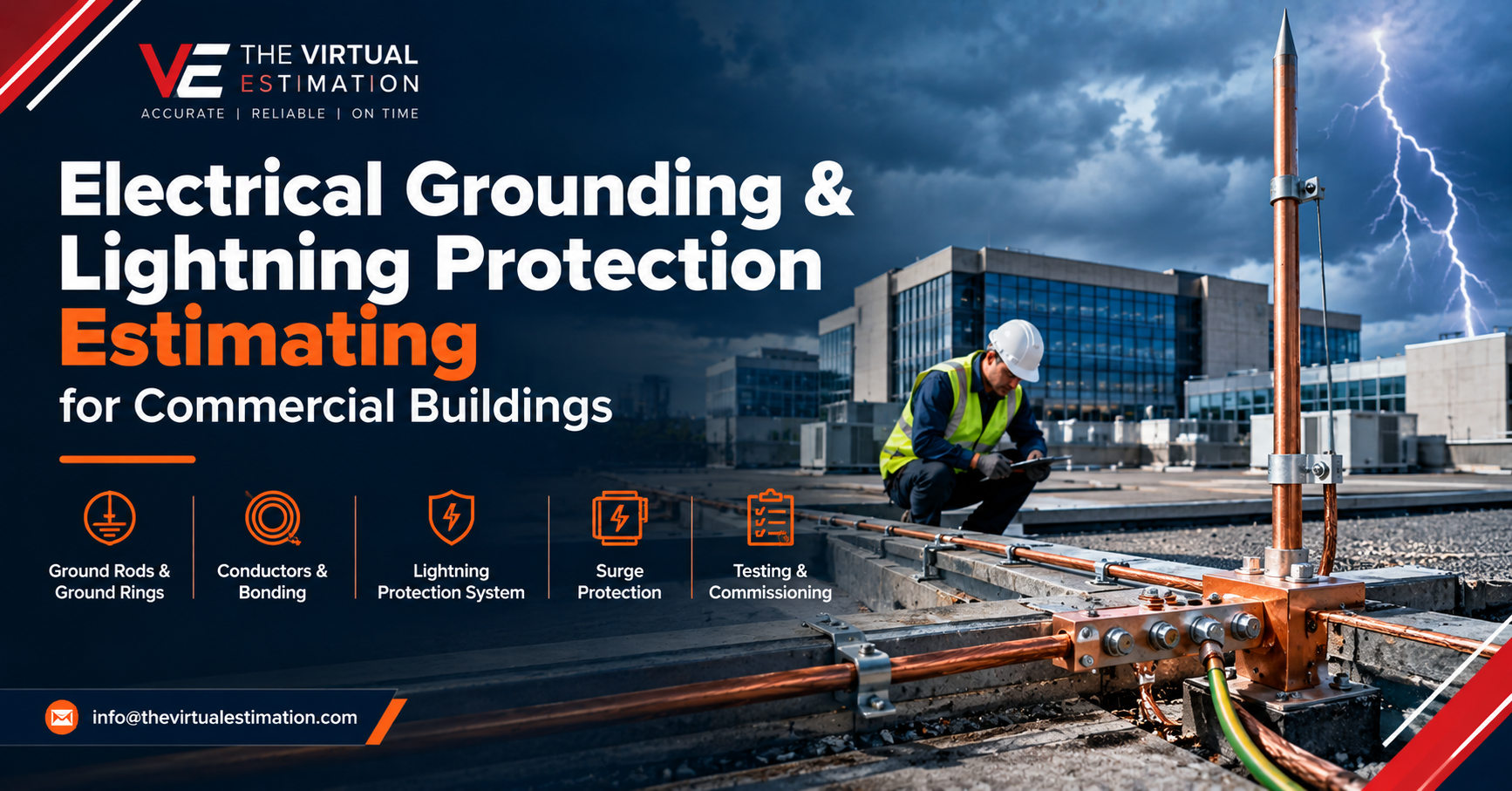 Electrical Grounding and Lightning Protection Estimating for Commercial Buildings