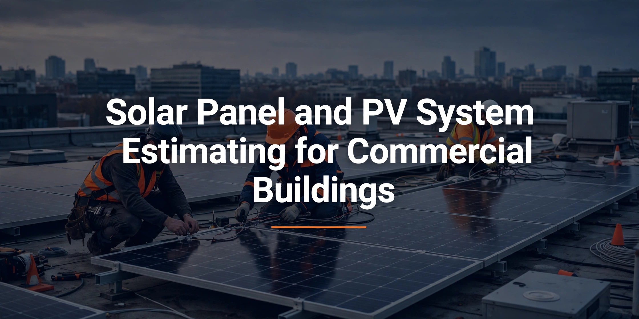 Solar Panel and Photovoltaic System Estimating for Commercial Buildings